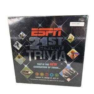 ESPN 21st Century Sports Trivia Board Game Party Family Fun Sealed 2007 USAopoly